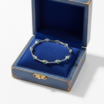 Emerald Heart Bar Bracelet in Box