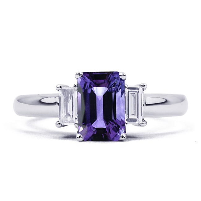 14k Gold Emerald Tanzanite Diamond Ring (2.90.cts.tw)