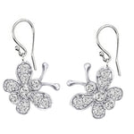 14k Diamond Butterfly Earrings (0.66.ct.tw)