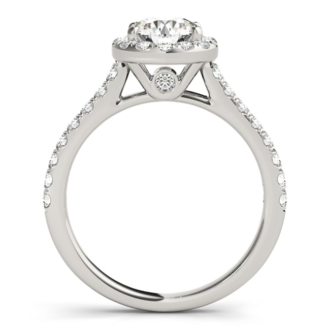 14K White Gold Diamond Engagement Ring (0.82.ct.tw)