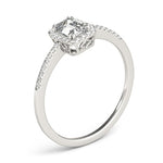14K Emerald-Cut Diamond Engagement Ring (0.61.ct.tw)