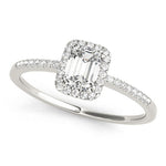 14K Emerald-Cut Diamond Engagement Ring (0.61.ct.tw)