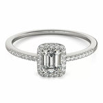 14K Emerald-Cut Diamond Engagement Ring (0.61.ct.tw)