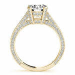 14k Vintage Style Round Lab Grown Diamond Ring (2.25 cts.tw)