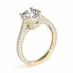 14k Vintage Style Round Lab Grown Diamond Ring (2.25 cts.tw)