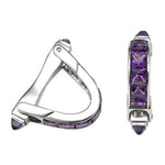 18K Gold Art Deco Reproduction Amethyst Cufflink (6.70.cts.tw)