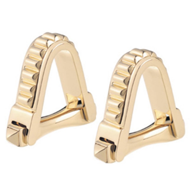 18K Solid Yellow Gold Reproduction Cufflink (14.5 gr.tw)