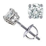 14k Solid Gold Round Prong Diamond Stud Earrings (0.40.ct.tw)