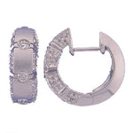 14k Solid Gold Round Diamond Huggie Earrings (0.54.ct.tw)