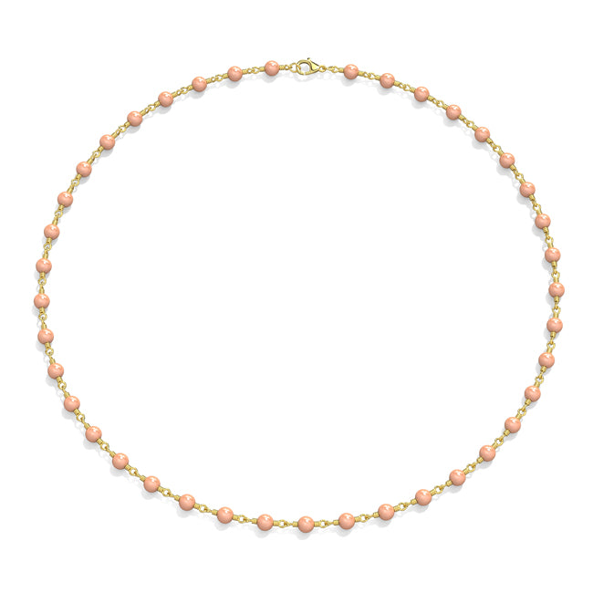 14k Gold Pink Cultured Freshwater Pearl Twisted Necklace