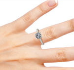 14k Gold Round Cut Solitaire Diamond Ring On Woman Hand (0.90.ct.tw)