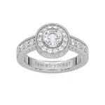 14k White Gold Round Diamond Ring (0.85.ct.tw)