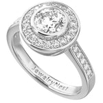 14k White Gold Round Diamond Ring (1.03.cts.tw)