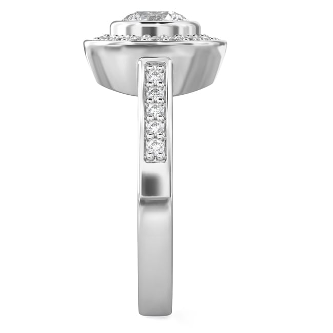 14k White Gold Round Diamond Ring (1.03.cts.tw)