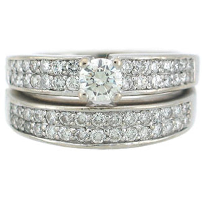 14k Gold Lab-Grown Round Cut Diamond Bridal Set Bands (2.36.cts.tw)
