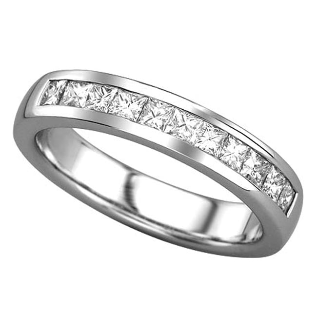 14k Gold Princess Cut Diamond Band (1.10 cts.tw)