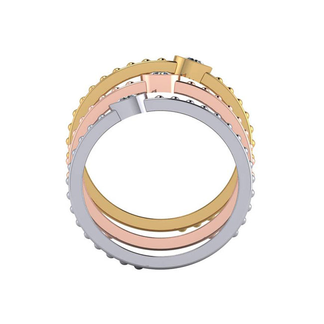 14k Solid Gold Diamond Solitaire Stackable Rings (0.30.ct.tw)