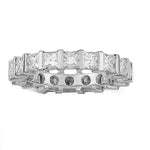 14k Gold Princess Cut Diamond Eternity Band (2.10.cts.tw)