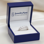 Five Diamond Band in Royal Blue JewelryNest Box