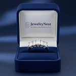 14k White Gold Five Stone Emerald Cut Diamond Ring (1.0 ct tw) - JewelryNest LLC