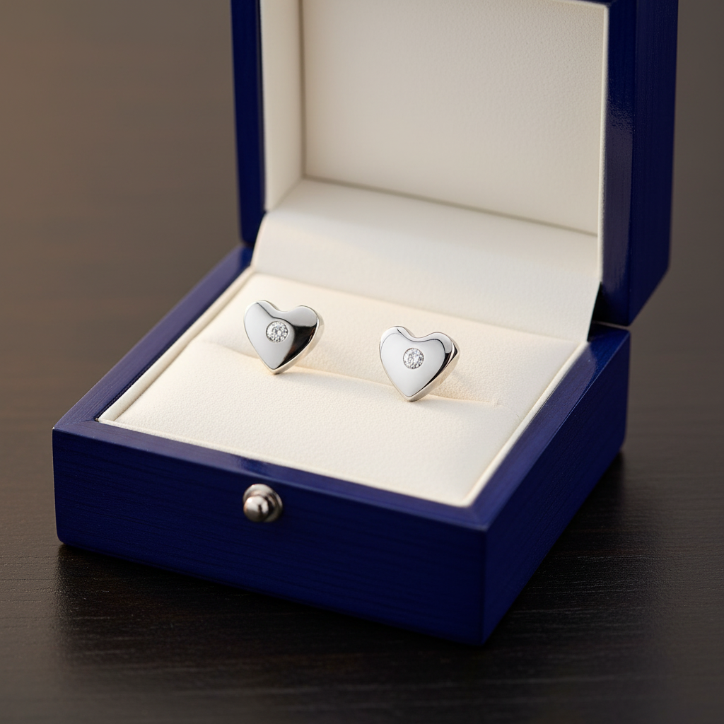 Flat Heart WG - Jewelry Box