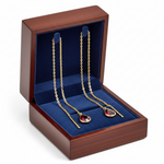Garnet Threader Earrings in Box