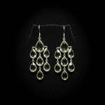 Green Amethyst Earrings - Flat Lay
