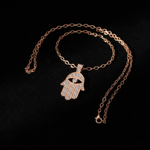 Hamsa Necklace - Flat Lay