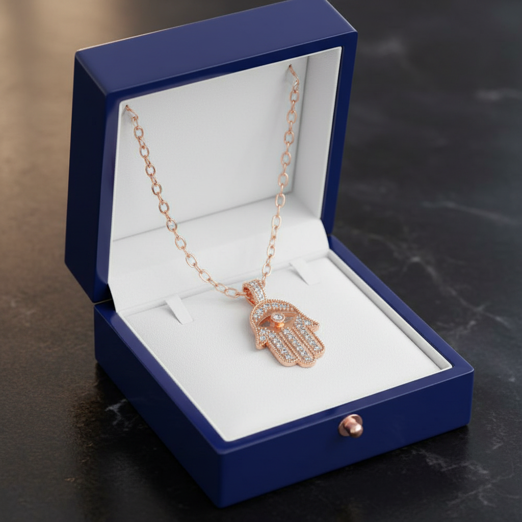 Hamsa Necklace - Jewelry Box