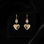 Heart Diamond Drop - Flat Lay
