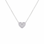 Heart Necklace - White BG