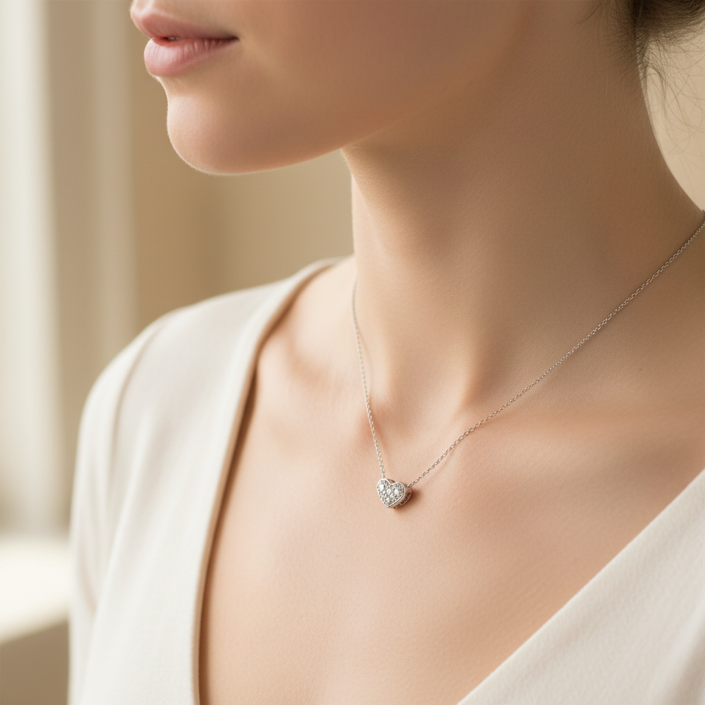Heart Necklace - Worn