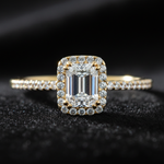 14K Lab-Grown Diamond Engagement Ring close-up detail