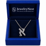14k Gold Diamond Initial Alef Hebrew Letter Necklace (0.20.ct.tw) - JewelryNest LLC