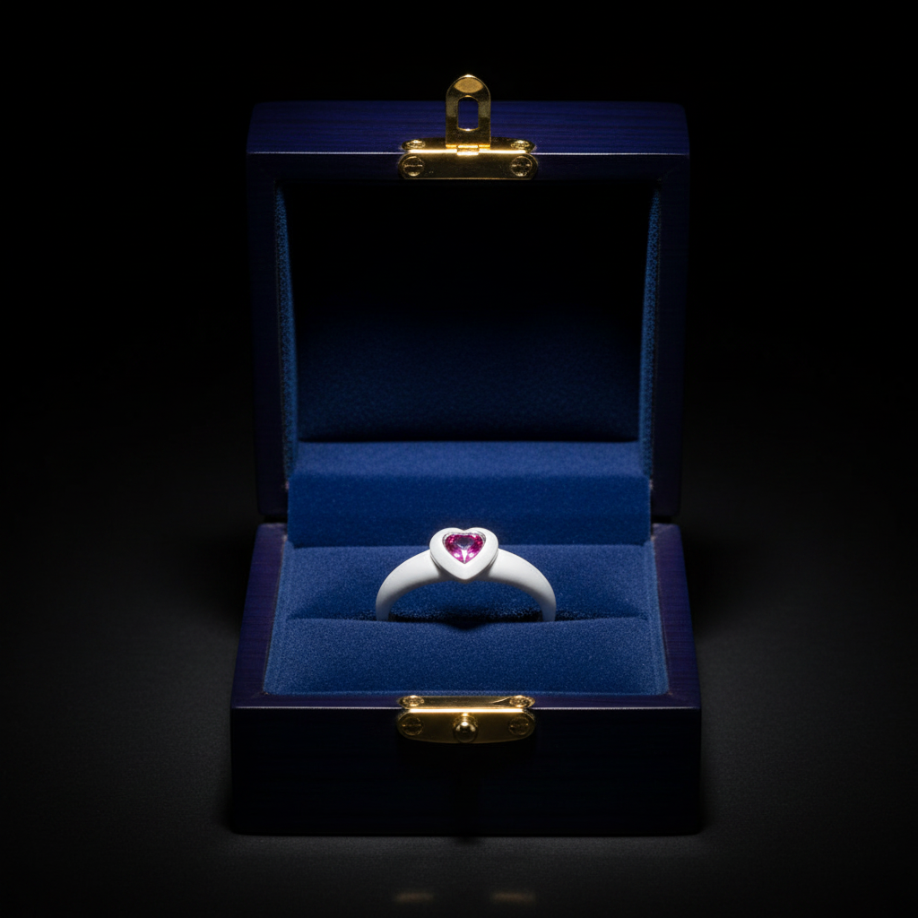 14k gold pink sapphire heart-shaped fashion ring with 0.40 carats total weight, showcasing a romantic and elegant design.