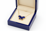 Lapis Butterfly Necklace in Box