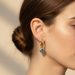 London Blue Topaz Hoop - Worn