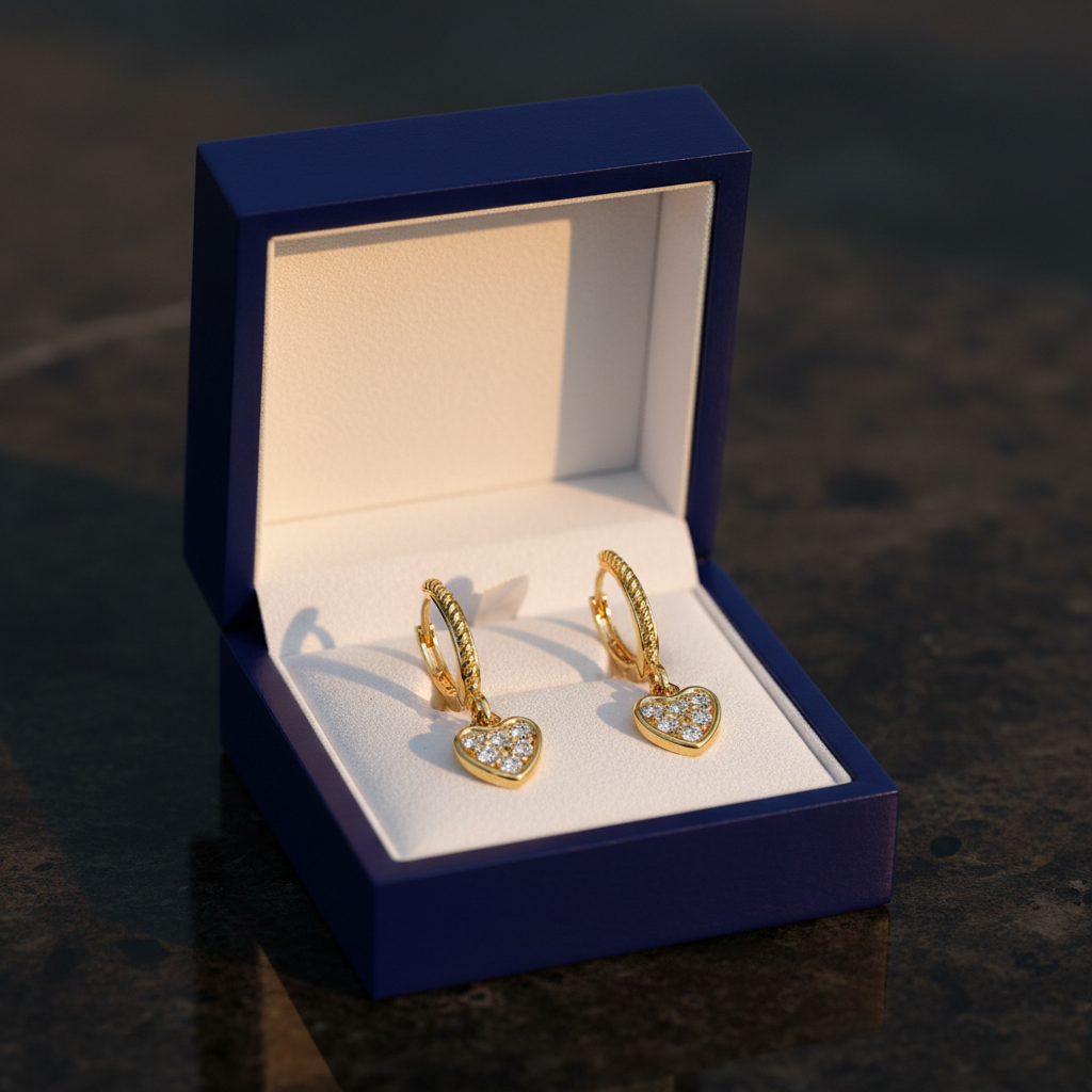 Mini Heart Dangle - Jewelry Box