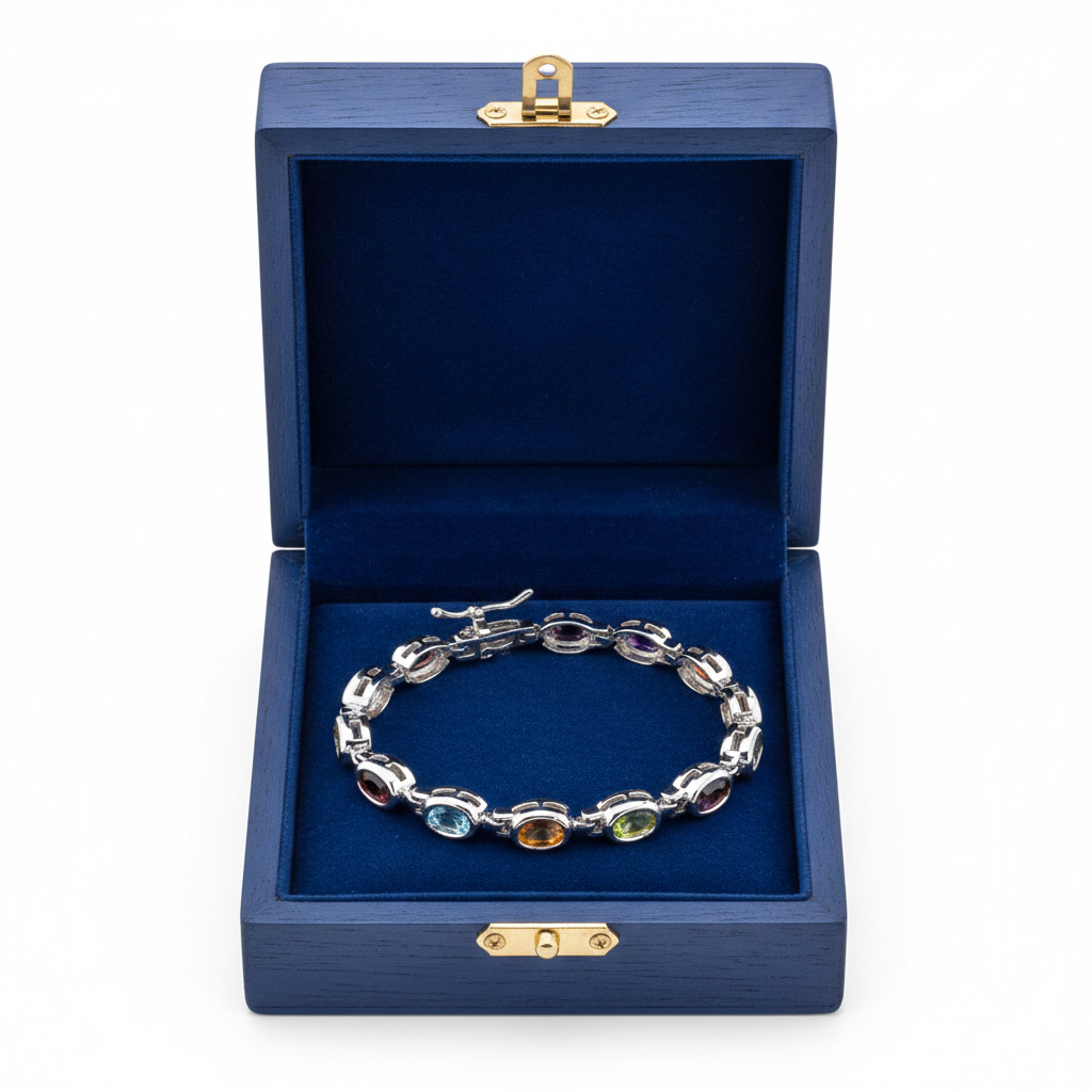 Multi-Color Tennis Bracelet in Box