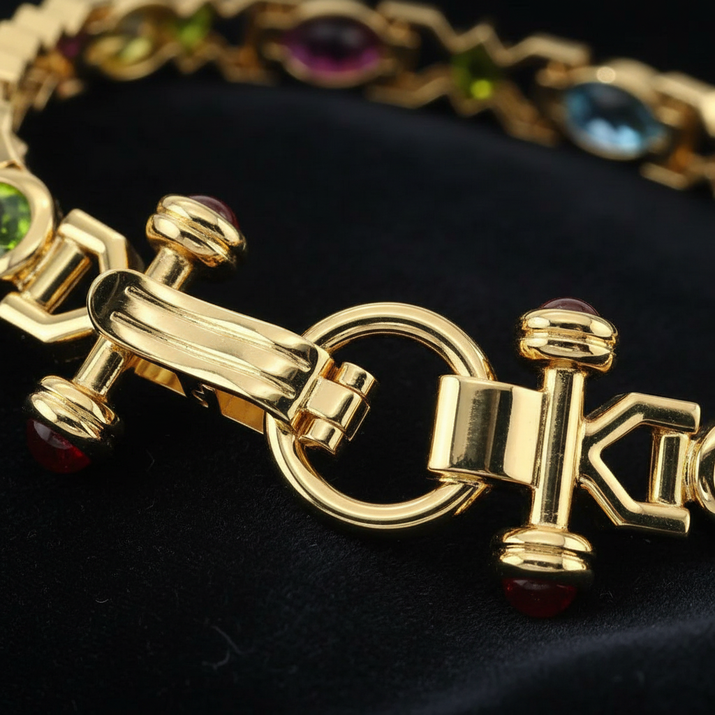 Multi Gemstone Bracelet - Close Up