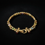 Multi Gemstone Bracelet - Flat Lay
