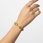 Multi-Gemstone Bracelet on model