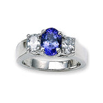 14k Gold Oval Tanzanite Diamond Ring (1.15 cts.tw)