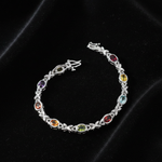 Oval Gemstone Bracelet - Flat Lay