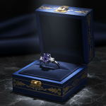 14k gold oval tanzanite and diamond fashion ring in a gift box, featuring 1.32 cts tw tanzanite and sparkling diamonds.