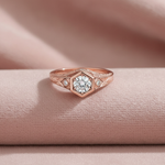Pink Vintage Ring - Flat Lay