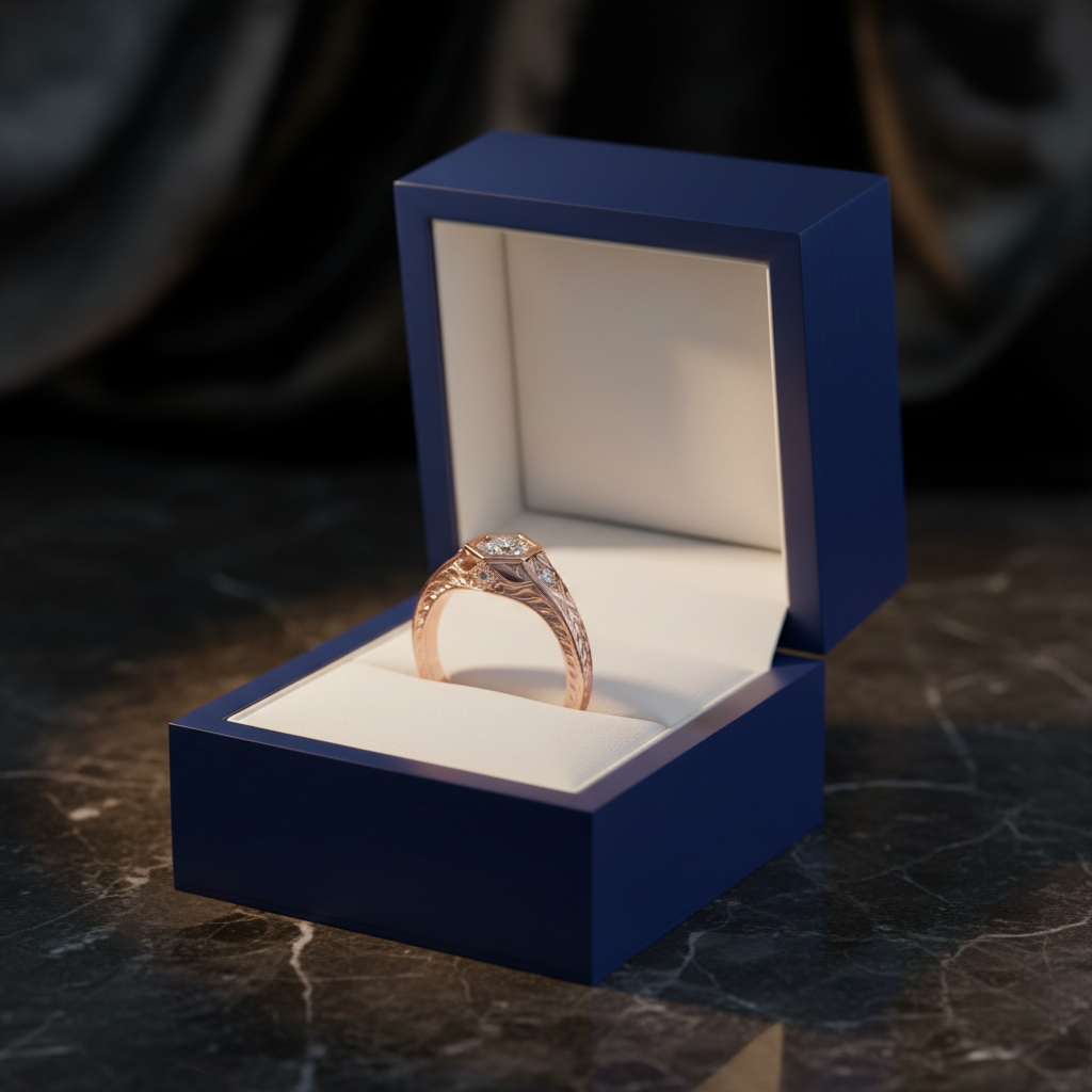 Pink Vintage Ring - Jewelry Box