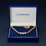 Popcorn Diamond Barrel Necklace – Royal Blue Wooden Box Shot