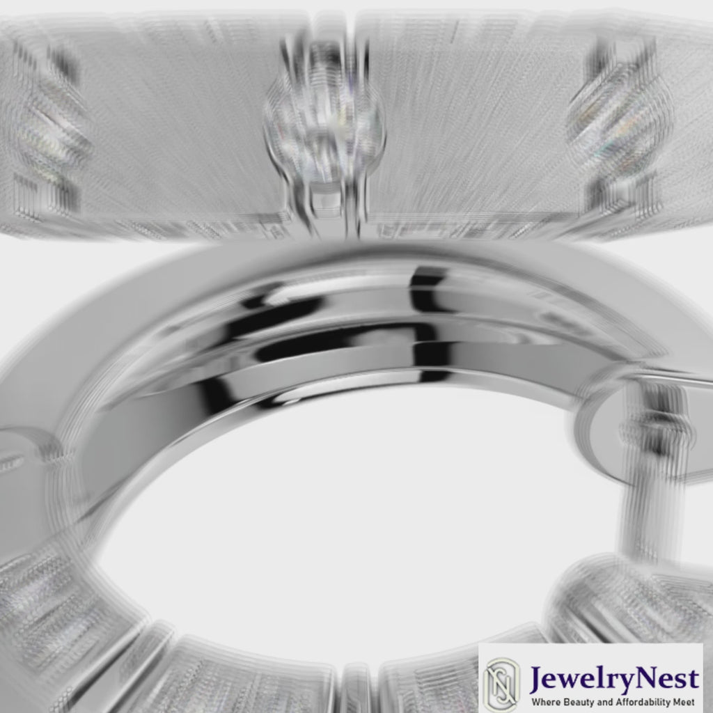 14k Solid Gold Round Diamond Huggie Earrings Video