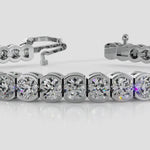 14k Solid Gold Diamond Tennis Bracelet  Video